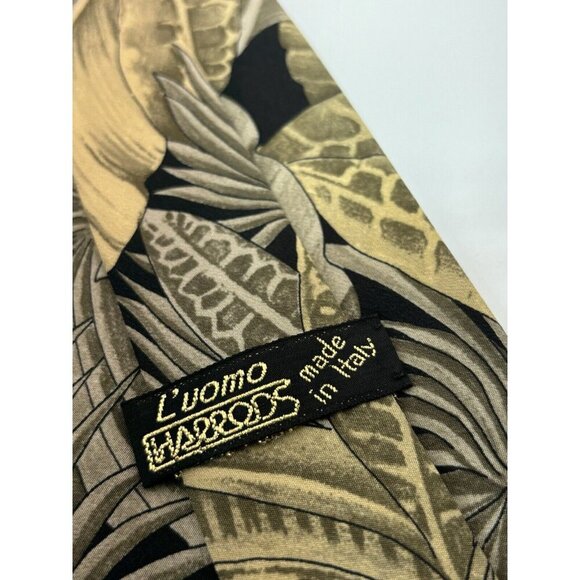 VTG ASSORTED LOT OF 3  Green Tone Silk Ties Made in Italy Jungle Textured Floral - Picture 12 of 12